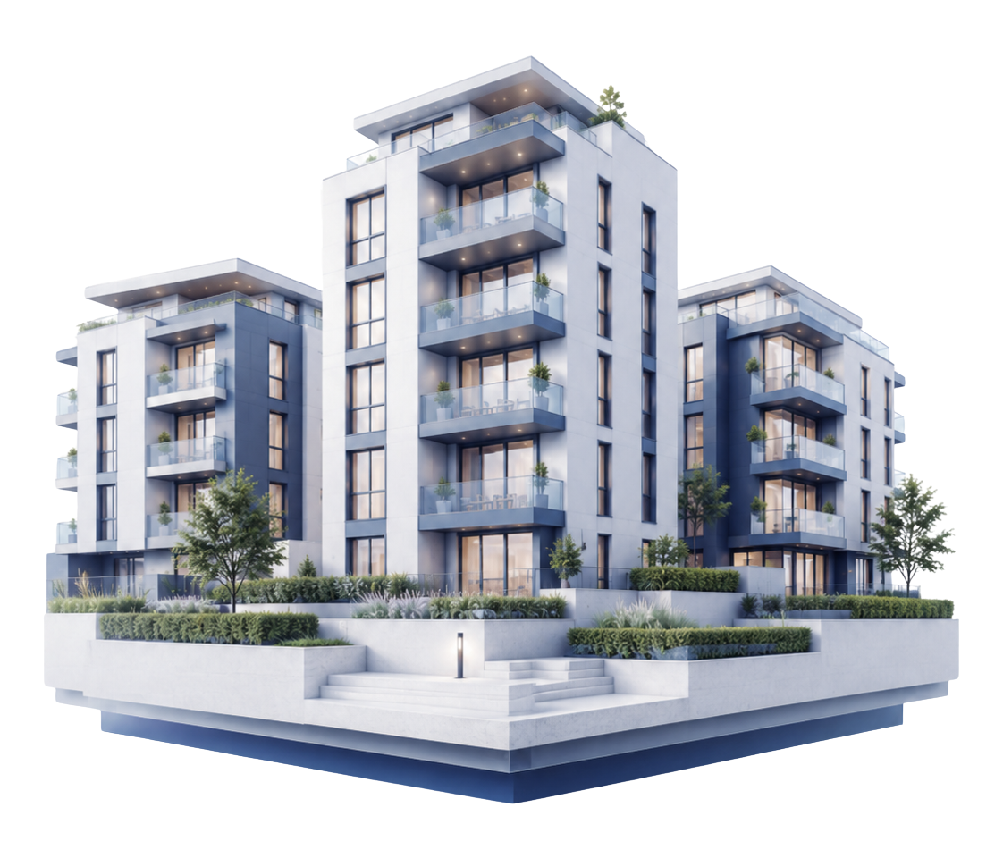 Space for the apartment-block image